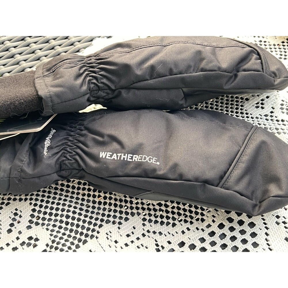 NWT Eddie Bauer Women’s Superior Down Mittens Black WeatherEdge Waterproof Size